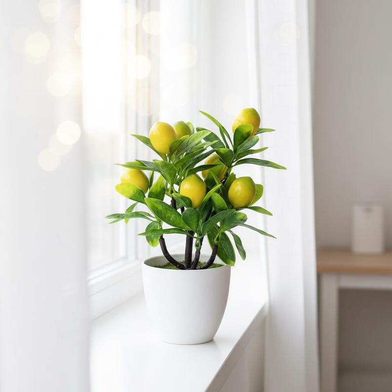 Greenery Without the Footprint: Desktop Artificial Potted Plants
