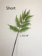 Long Stem Artificial Fern Leaves, Fake Tropical Plant Floral Arrangement, Home Decor, Wedding Party Supply
