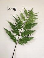 Long Stem Artificial Fern Leaves, Fake Tropical Plant Floral Arrangement, Home Decor, Wedding Party Supply