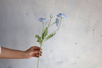 Blue Faux Poppy Flowers 23.5 Inch Silk Artificial Spring Summer Floral Stems for DIY Wedding Centerpieces Home Kitchen Decor