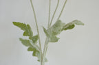 23.5" Silk Poppy Flower Spray, Red Orange Coral Pink White Artificial Wildflowers, 3 Heads with Bud, Flocked Green Stem